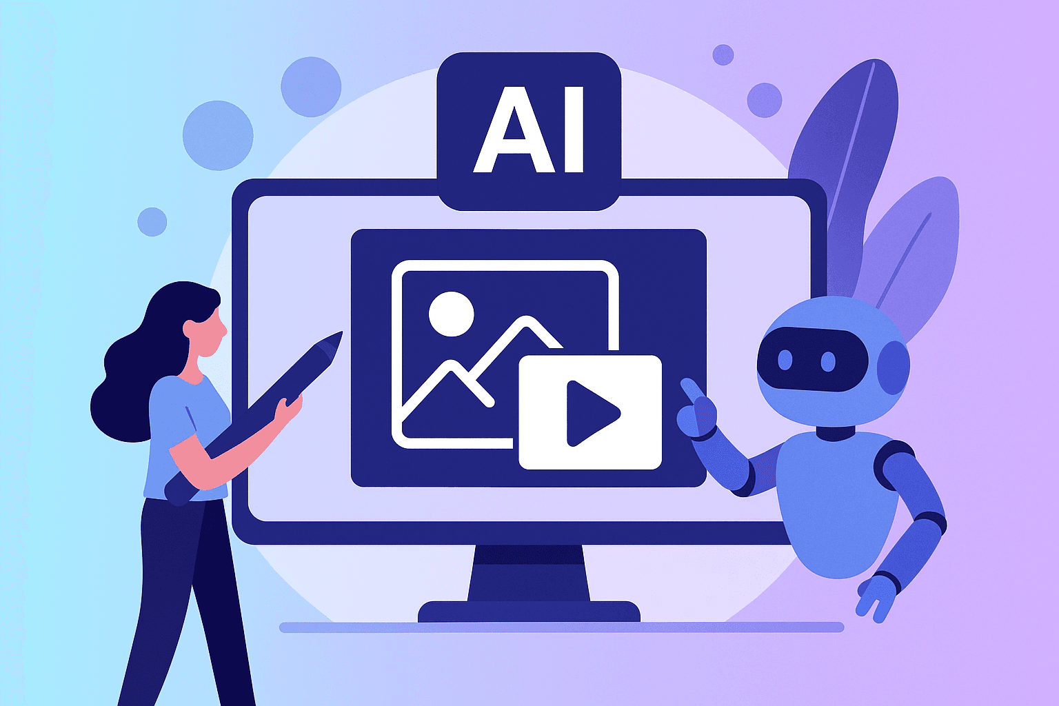AI-powered tools for content creation and design